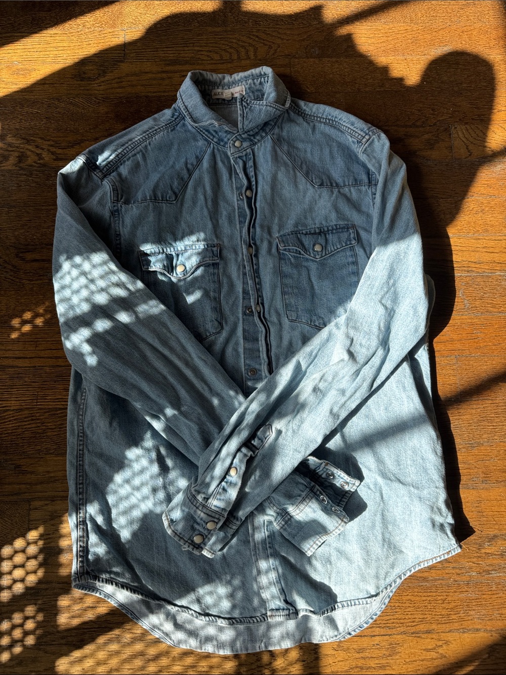 Alex Mill Light Blue Denim Button-Down Shirt